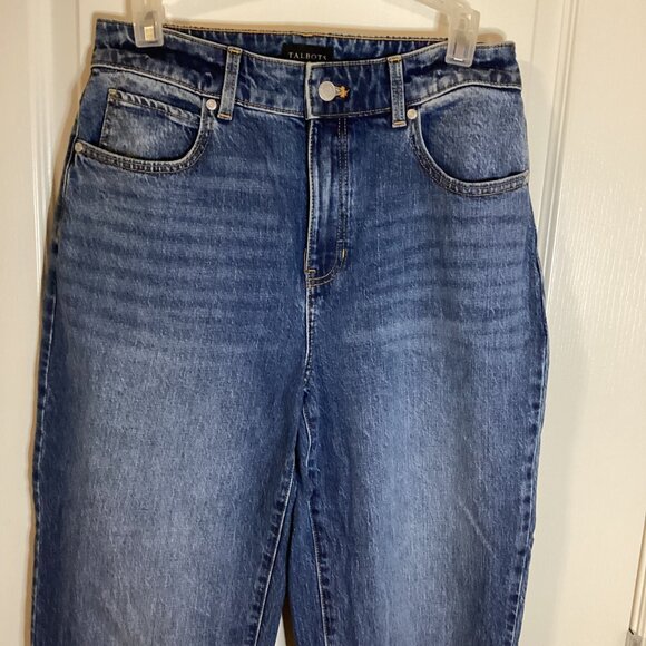 Talbots Women's High Waist Relaxed Blue Denim Jeans Size 6 - Picture 2 of 11